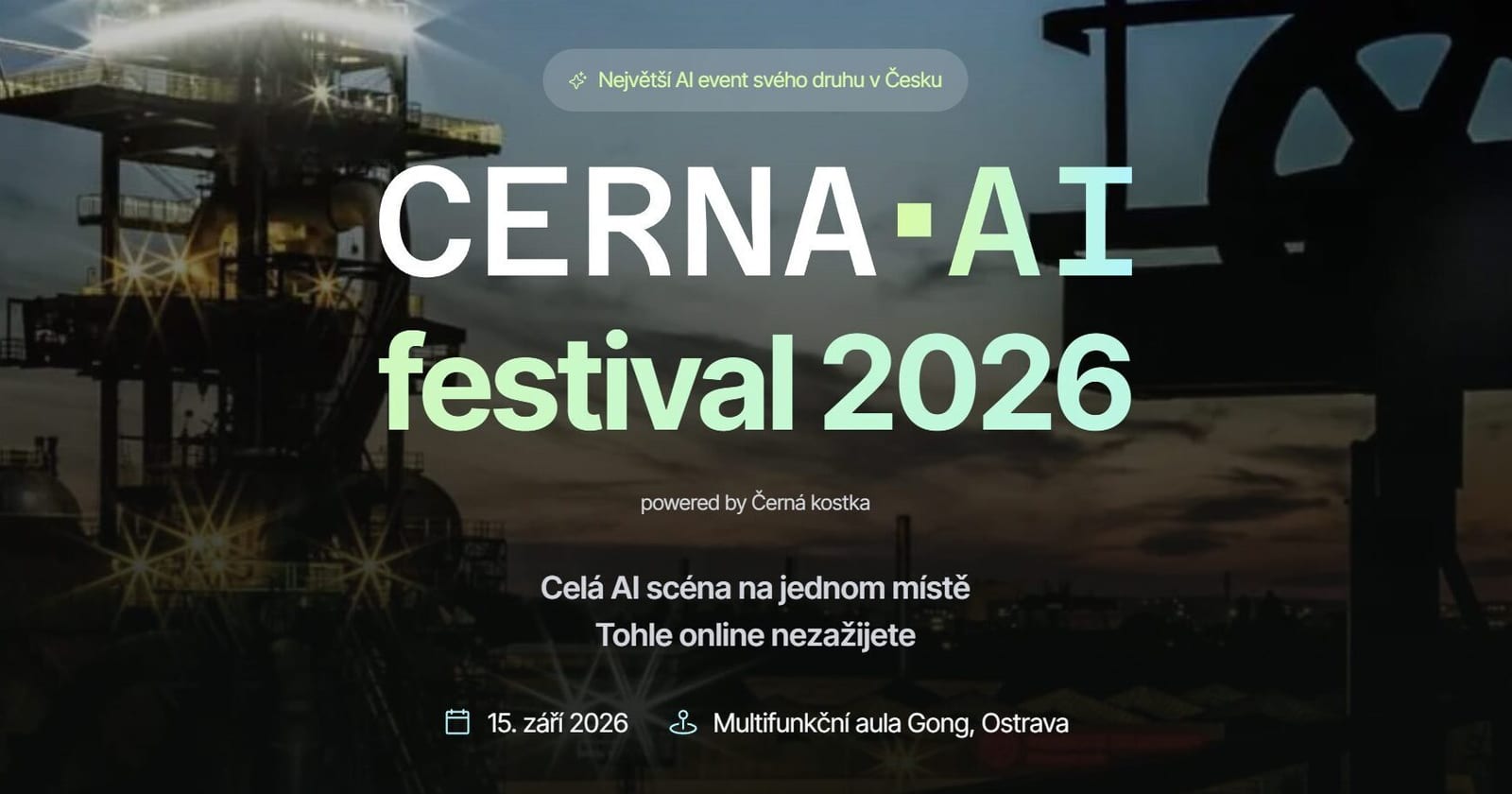 CERNA AI FESTIVAL - Největší AI akce v Česku 2026